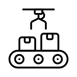 Packaging, Conveyor, Robotic, Machine, Production icon