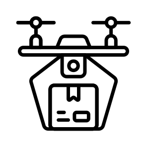 Quadcopter, Drone, Technology, Flying, Logistics icon