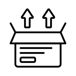 Unboxing, Reveal, Unpacking, Box, Opening icon
