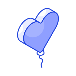 Balloons, Helium, Heart, Celebration, Birthday icon