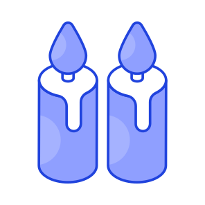 Candles, Burning, Candlesticks, Lit, Blaze icon