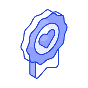 Heart, Love, Affection, Badge, Emblem icon