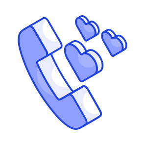 Romantic, Call, Calls, Love, Lover icon