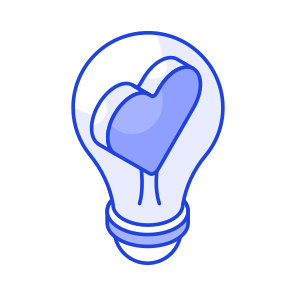 Romantic, Idea, Creativity, Innovation, Bulb icon