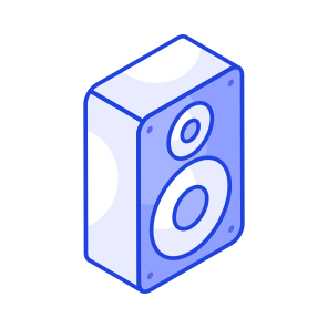 Speaker, Woofer, Audio, Device, Electronic icon