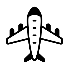 Airplane, Flight, Plane, Vehicle, Transport icon