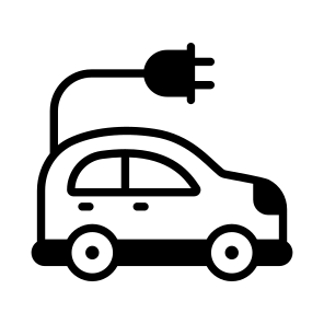 Electric, Car, Automotive, Automobile, Vehicle icon