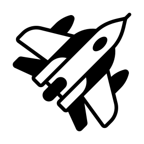 Jet, Spaceship, Spacecraft, Vehicle, Transport icon