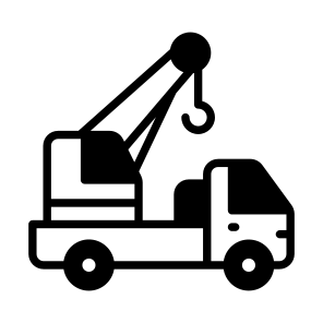 Tow, Truck, Vehicle, Transport, Conveyance icon