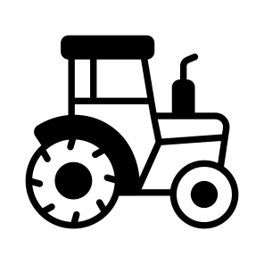 Tractor, Cultivator, Vehicle, Transport, Conveyance icon