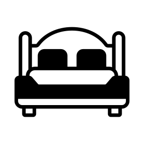 Bed, Bedroom, Bedsted, Furniture, Wooden icon