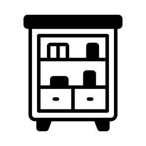 Bookshelf, Bookcase, Library, Cabinet, Books icon