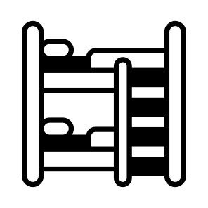 Bunk, Bed, Bedsted, Bedroom, Stairs icon