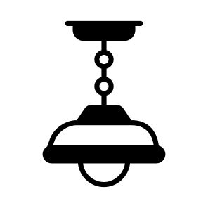 Ceiling, Roof, Light, Lamp, Bulb icon