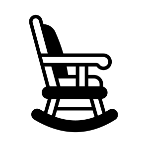 Chair, Seat, Sitting, Swing, Rocking icon