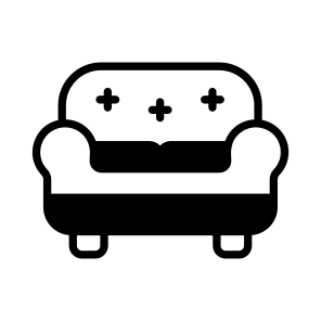 Couch, Sofa, Settee, Seat, Furniture,,, icon