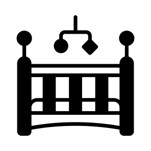Cradle, Cot, Bed, Nursery, Furniture icon