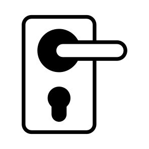 Door, Lock, Latch, Handle, Knob icon