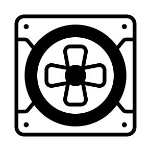 Fan, Cooling, Air, Exhaust, System icon