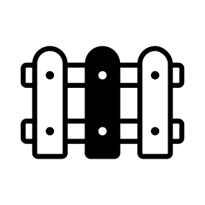 Fence, Palisade, Railing, Exterior, Boundary icon