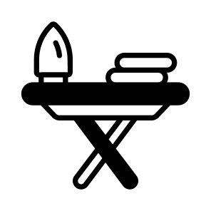Iron, Press, Stand, Board, Desk icon