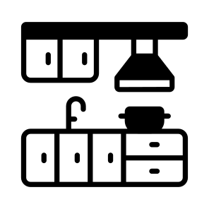 Kitchen, Hood, Sink, Household, Cooking icon