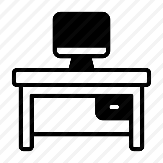Monitor, Table, Drawer, Desk, Wooden preview