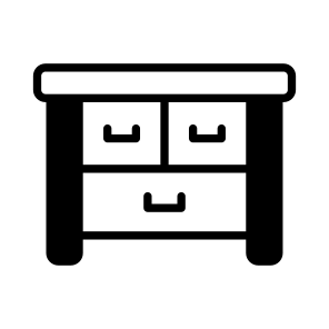 Office, Table, Drawers, Cabinet, Desk icon