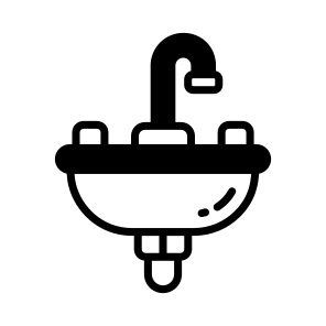 Sink, Basin, Washbowl, Washbasin, Bathroom icon