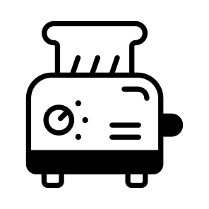Toaster, Machine, Breakfast, Appliance, Electronic icon