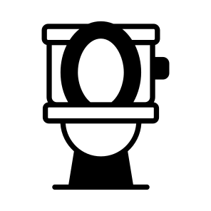 Toilet, Commode, Flush, Restroom, Washroom icon