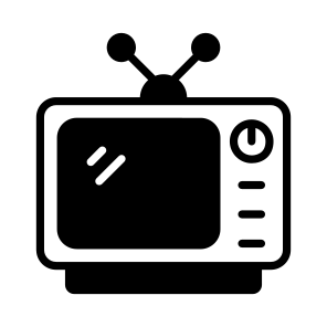 Tv, Television, Telecasting, Broadcasting, Appliance icon