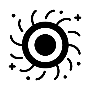 Black Hole, Space, Astrophysics, Space Void, Gravitational Sink, icon