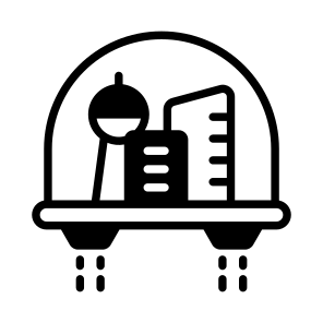 Floating City, Space Habitat, Orbital City, Floating Settlement, Space Colony, icon