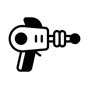 Laser Gun, Alien Weapon, Energy Weapon, Blaster, Futuristic Gun, icon
