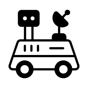 Lunar Rover, Moon Vehicle, Lunar Transport, Moon Robot, Space Exploration icon