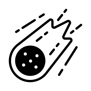 Meteorite, Asteroid, Fireball, Cosmic Stone, Rocky Object,,,, icon