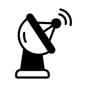 Satellite Dish, Signal Receiver, Satellite Receiver, Broadcast Dish, Communication Dish, icon