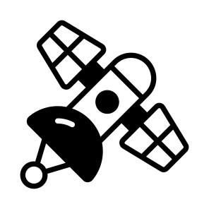Satellite, Orbiting Device, Satellite System, Artificial Satellite, Space Communication, icon