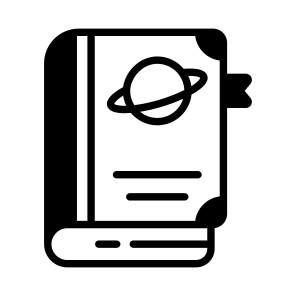 Space Book, Astronomy Book, Educational Space, Science Book, Space Reading, icon