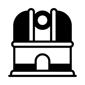 Space Building, Space Observatory, Astronomy Center, Telescope Dome, Observatory, icon