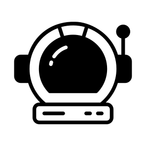 Space Helmet, Astronaut Helmet, Safety Gear, Space Gear, Protective Headgear, icon