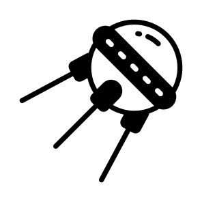 Sputnik, Space Probe, Satellite, Orbit Device, Sputnik Mission icon