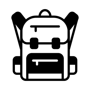 Backpack, Knapsack, Rucksack, Bag, Baggage icon