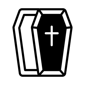 Coffin, Casket, Buried, Artifact, Death icon