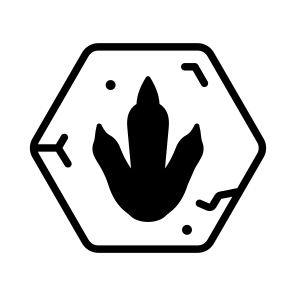 Footprint, Traces, Foot, Mark, Fossil icon
