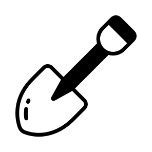 Shovel, Spade, Digger, Tool, Historic icon