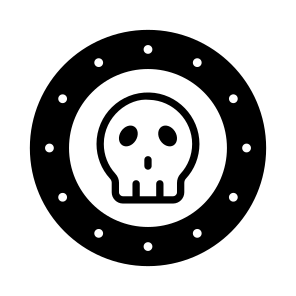 Skull, Ancient, Coin, Money, Currency icon