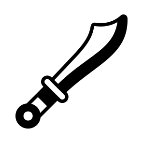 Sword, Saber, Dagger, Weapon, Tool icon