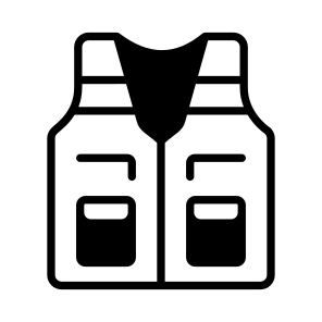 Vest, Clothing, Apparel, Garment, Uniform icon